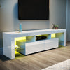 Modern 160cm TV Unit Stand Matt Body & High Gloss Doors RGB LED Light Cabinet