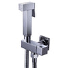 Brass Toilet Handheld Bidet Sprayer Square spray Douche With Shut Off Valve Set