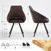2x Dining Chairs Metal Legs Tub Chairs Dining Room Reception Kitchen Chairs