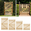 Lattice Wooden Picket Garden Gate Flat Top Pedestrian Side Gates Solid Pine Door