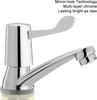 1 PAIR BATHROOM LEVER BASIN SINK TAPS 1/4 TURN CHROME PAIR HOT & COLD FAUCET SET