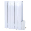 Electric Wall Mounted Oil Filled Radiator Home Space Heater Thermostatic Timer