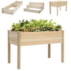 Wooden Garden Planters Flower Plant Pot Window Box Raised Bed Basket Multi Shape