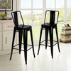 Tolix Industrial Breakfast Bar Stool Chair Set 4X Metal Bistro Counter Bar Chair