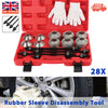 28PCS PRESS AND PULL SLEEVE KIT SEAL BUSH BEARING REMOVER INSTALLER SET UK