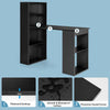 Computer Desk Wooden PC Laptop Table Writing Workstation-Black