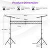 3.5M Portable Lighting Truss System Metal Pro Audio DJ Light Stand Adjustable