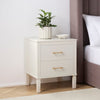 Dusk Sienna Natural & Gold Effect 2 Drawer Bedside Table RRP £599
