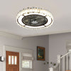 Living Room Ceiling Fan Lights Modern LED Chandeliers W/ Remote Control Dimmable