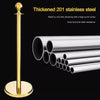 Barrier Posts Crowd Control Stanchion Velvet Ropes Bank Queue Pole Gold Red 4pc
