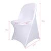 10x White Black Folding Chair Covers Spandex Wedding Chair Slipcovers Protector
