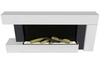 52" Inset Wall Electric Fireplace LED Real Flame Recessed/FreeStanding Fireplace