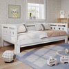3FT Daybed Cabin Bed, Single Sofa Guest Bed, Pull out Trundle Wooden Bed