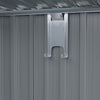 Metal Garden Shed W/ Extended Roof Open Sheds Awning Storage House Tool Sheds UK