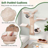 Cat Wall Shelves Furniture Cat Climber Tree Activity Center w/Hammock-Natural
