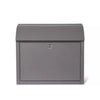 Mailbox Large Lockable Wall Mounted Outdoor Charcoal Steel Outside Letter Box