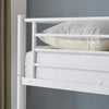 Twin Bunk Bed Frame 3Ft Single Loft Sleeper with Two Storage Drawer Ladder White