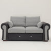 Upholstered Fabric 2 3 Seater Sofa Suite Couch Settee Set Padded Seat Furniture
