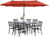 13ft Large Parasols Patio Umbrella Outdoor Umbrella Double-Sided Market Umbrella