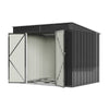 Outdoor Garden Storage Shed Metal Lean to Pent Shed for Tool Bike Security Room