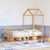 Day Bed with Roof 90x200 Solid Wood Pine G3J2