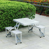 Folding Wooden Beer Table and Bench Set Garden Outdoor Bistro Bench Desk Chairs