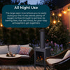 Chiminea for Garden & Patio Outdoor Square Fire Wood Burner Heater Black Classic