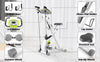 Indoor Cardio Folding Magnetic Exercise Bike Workout LCD Monitor Adjustable Seat
