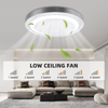 LED Ceiling Fan Light Dimmable Living Room Chandelier Lamp With Remote Control
