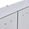 Bathroom Mirror Cabinet Wall Mounted 1/2 Doors Mirror Storage Shelf Cupboard NEW