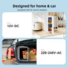 8L Mini Fridge with LED Light Mirror Portable Cooler&Warmer Skincare Makeup Car