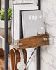 Rustic Wood Bookcase Bookshelf 5 Tier Industrial Storage Display Shelving Unit