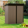 5x3ft Metal Garden Shed Outdoor Tool Storage Organizer Small House Lockable Door