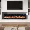 40-100in LED Fireplace Media Wall Fire Wall Mounted / Standing Electric Heater