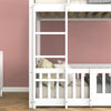 Bunk Beds Kids Children High Sleeper Single 3ft Bed Frame Solid Pine Wood White