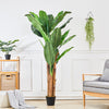 6FT Artificial Banana Plant Fake Tree with Pot for In&Outdoor Plants in Pot UK