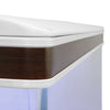 Aquarium Fish Tank Cabinet Large LED Lighting Tropical Marine White 4ft 300L