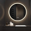 Dimmable 3 Colours LED Light Up Round Bathroom Mirror Makeup Vanity Mirror IP44