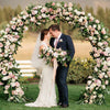 240CM Round Circle Wedding Arch Flower Backdrop Balloon Hoop Stand Moon Gate
