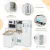 Kids Corner Play Kitchen Wooden Children Role Play Pretend Cooking Playset