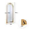 Vintage Antique Gold Arched Full Length Mirror 4ft 6ft Home Living Room Bedroom