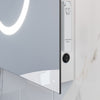 LED Bathroom Mirror with Shaver Socket Illuminated Lights 3X Magnifying Button