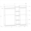 Neo Natural Bamboo Freestanding Open Clothes Rack Rail Storage Shelf Coat Stand