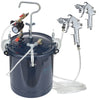 Spray Paint Pressure Pot Tank 10L/2.5gal 1.5mm+4.0mm Nozzles Dual SprayGun