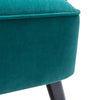 Luxury Velvet Armchair Oyster Shell Wingback Chair Upholstered Seat Leisure Sofa