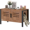 Cat Litter Box Enclosure, Hidden Litter Box Furniture with Tall Legs, Dark Brown