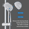 Thermostatic Exposed Shower Mixer Bathroom Twin Head Large Round Bar Set Chrome