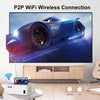 4K Projector 25000LMS 1080P 3D 5G WiFi Bluetooth Video Home Theater 250" Display