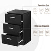 Bed Side Table Space-saving Bedroom Nightstand Bedside Cabinet with 3 Drawers
