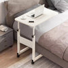 Wooden Notebook Laptop Computer Portable Table Rolling Castor Mobility Aid Table